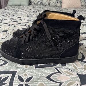 Louis Vuitton Black Suede Shoes